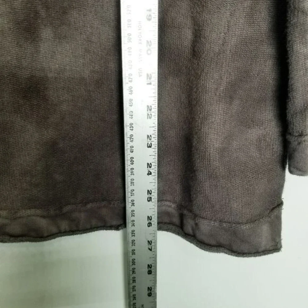 Free People Sweater Brown Tie Dye Blotches Oversized Embroidered Beachy Boho‎ XS